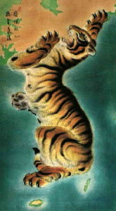 корея тигр карта