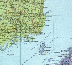 Карта Южной Кореи